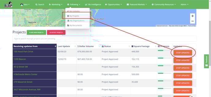 screenshot 5 following